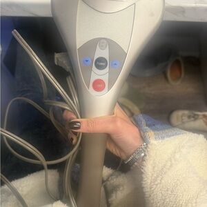 Homedics Silver Handheld Massager with Control Buttons